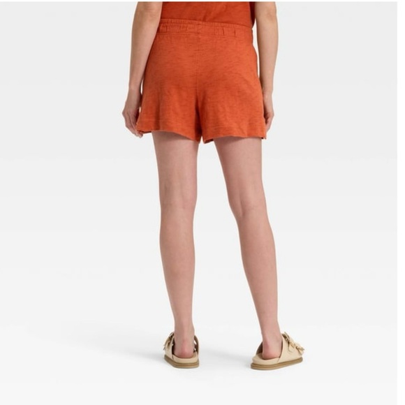 Universal Thread Womens Leisure Studio Pull On Shorts Rust Large - Picture 5 of 5